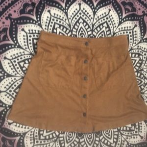 Velvet brown skirt